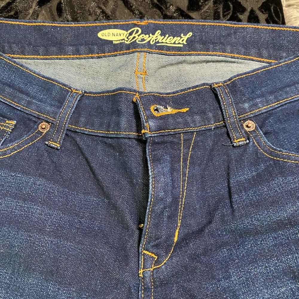 Old Navy Boyfriend Jeans  - Dark Blue